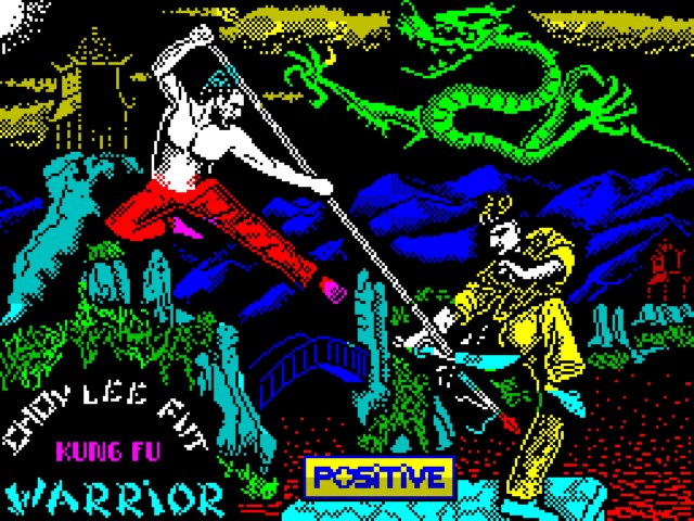 Kung Fu title screen for ZX Spectrum